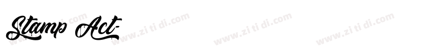 Stamp Act字体转换